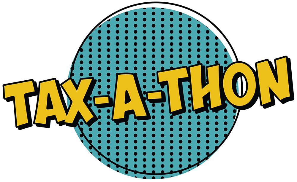 Illustrated logo for the Ladder Up Tax-a-Thon